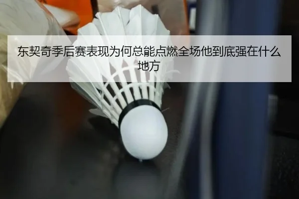 东契奇季后赛表现为何总能点燃全场他到底强在什么地方